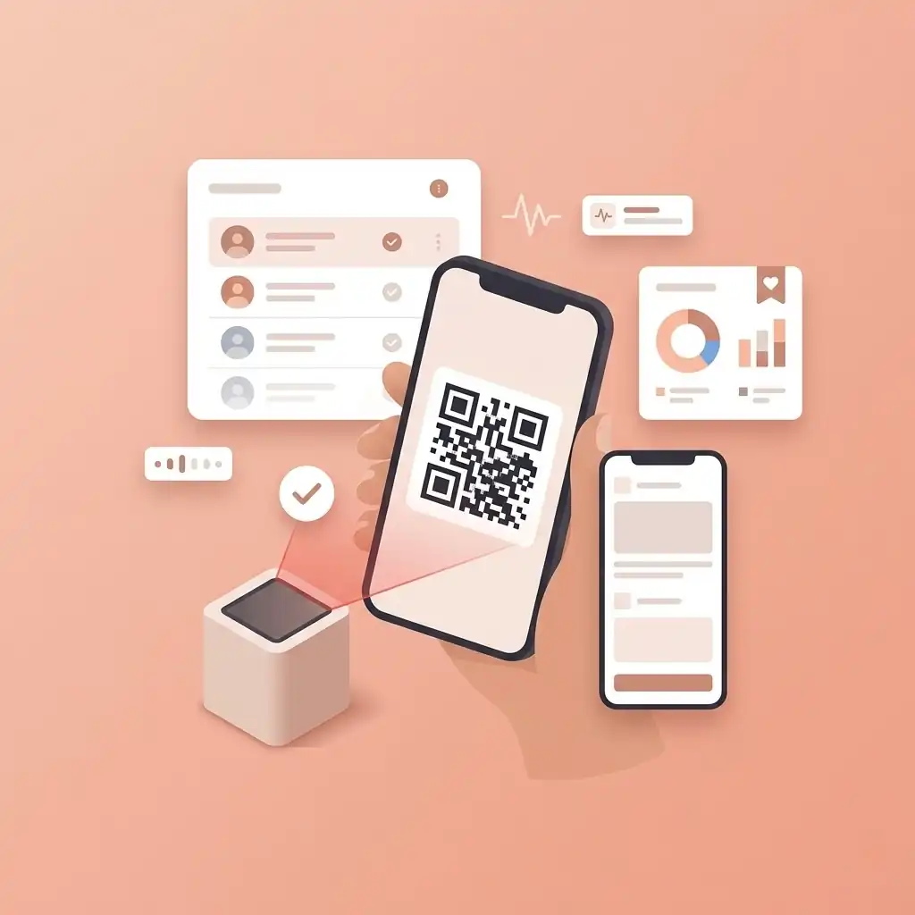 Ilustrasi buku tamu digital